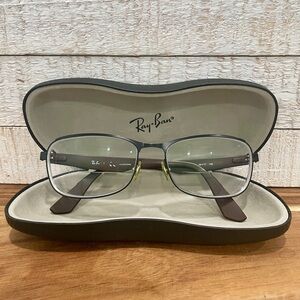 RAY BAN RB6307 Rectangular Black Metal Brown Flexible Arms FRAMES 56-17-145